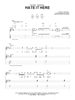 page one of Hate It Here (Guitar Tab)