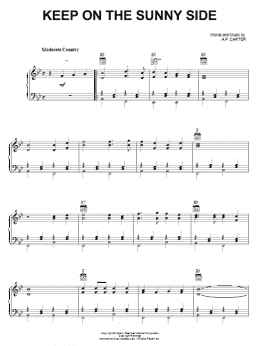 page one of Keep On The Sunny Side (Piano, Vocal & Guitar Chords (Right-Hand Melody))