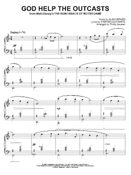 page one of God Help The Outcasts (from The Hunchback Of Notre Dame) [Classical version] (arr. Keveren) (Piano Solo)