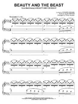 page one of Beauty And The Beast [Classical version] (arr. Phillip Keveren) (Piano Solo)
