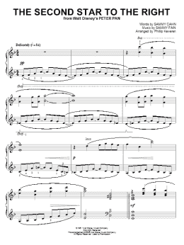 page one of The Second Star To The Right (from Peter Pan) [Classical version] (arr. Phillip Keveren) (Piano Solo)