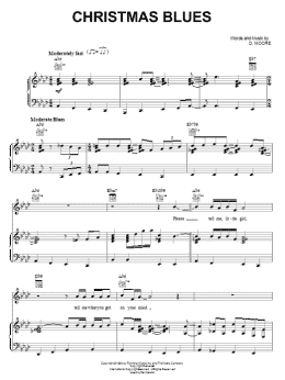 page one of Christmas Blues (Piano, Vocal & Guitar Chords (Right-Hand Melody))