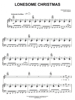 page one of Lonesome Christmas (Piano, Vocal & Guitar Chords (Right-Hand Melody))