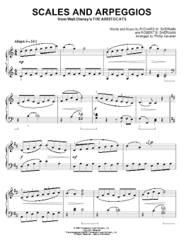 page one of Scales And Arpeggios [Classical version] (from The Aristocats) (arr. Phillip Keveren) (Piano Solo)