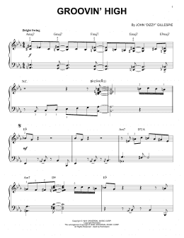 page one of Groovin' High (Piano Solo)
