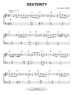 page one of Dexterity (Piano Solo)