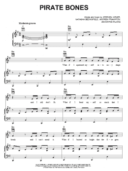 page one of Pirate Bones (Piano, Vocal & Guitar Chords (Right-Hand Melody))