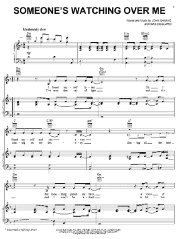 page one of Someone's Watching Over Me (Piano, Vocal & Guitar Chords (Right-Hand Melody))