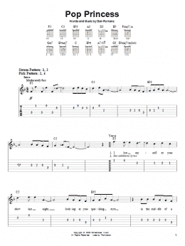 page one of Pop Princess (Easy Guitar Tab)