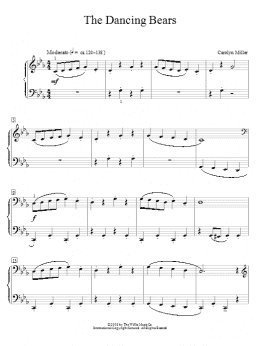 page one of The Dancing Bears (Educational Piano)