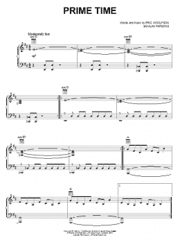 page one of Prime Time (Piano, Vocal & Guitar Chords (Right-Hand Melody))