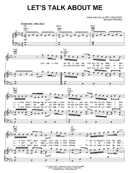 page one of Let's Talk About Me (Piano, Vocal & Guitar Chords (Right-Hand Melody))