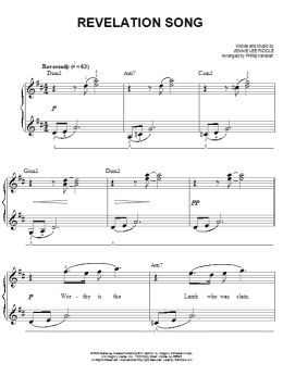 page one of Revelation Song (arr. Phillip Keveren) (Easy Piano)