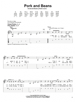 page one of Pork And Beans (Easy Guitar Tab)