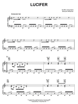 page one of Lucifer (Piano, Vocal & Guitar Chords (Right-Hand Melody))