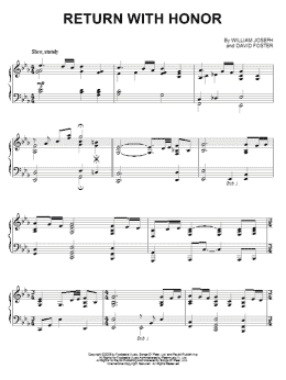 page one of Return With Honor (Piano Solo)