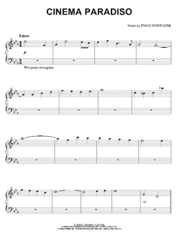 page one of Cinema Paradiso (Piano Solo)
