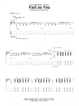 page one of Fast As You (Guitar Tab)
