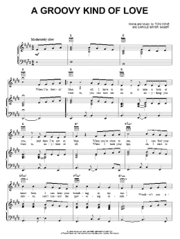page one of A Groovy Kind Of Love (Piano, Vocal & Guitar Chords (Right-Hand Melody))