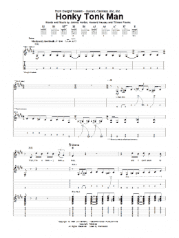 page one of Honky Tonk Man (Guitar Tab)