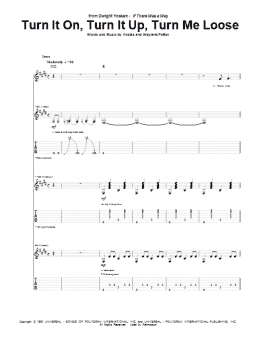 page one of Turn It On, Turn It Up, Turn Me Loose (Guitar Tab)