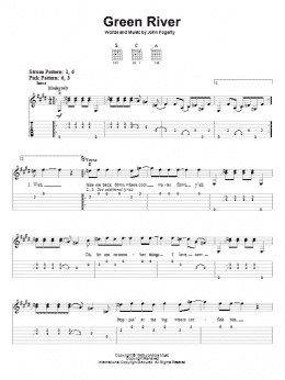 page one of Green River (Easy Guitar Tab)