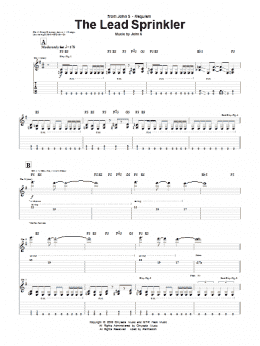 page one of The Lead Sprinkler (Guitar Tab)