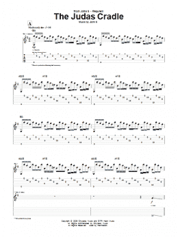 page one of The Judas Cradle (Guitar Tab)