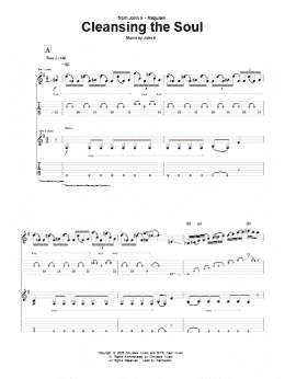 page one of Cleansing The Soul (Guitar Tab)