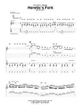 page one of Heretic's Fork (Guitar Tab)