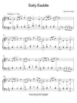 page one of Sally Saddle (Educational Piano)