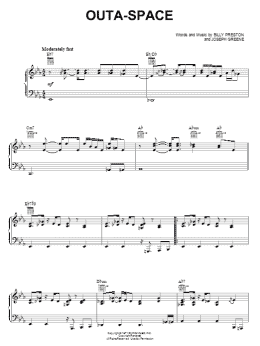 page one of Outa-Space (Piano, Vocal & Guitar Chords (Right-Hand Melody))
