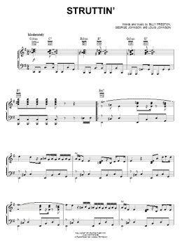 page one of Struttin' (Piano, Vocal & Guitar Chords (Right-Hand Melody))