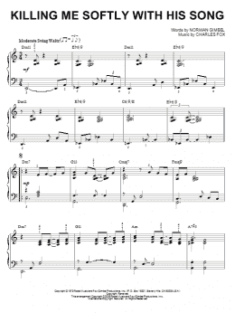 page one of Killing Me Softly With His Song [Jazz version] (arr. Brent Edstrom) (Piano Solo)