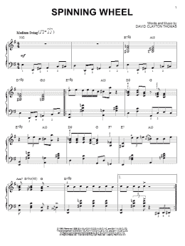 page one of Spinning Wheel [Jazz version] (arr. Brent Edstrom) (Piano Solo)