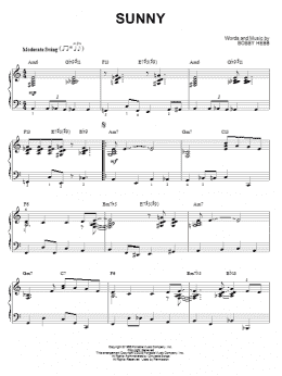 page one of Sunny [Jazz version] (arr. Brent Edstrom) (Piano Solo)