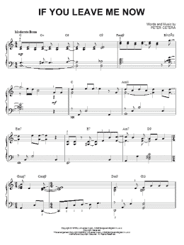 page one of If You Leave Me Now [Jazz version] (arr. Brent Edstrom) (Piano Solo)