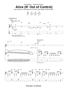 page one of Alive (N' Out Of Control) (Guitar Tab)