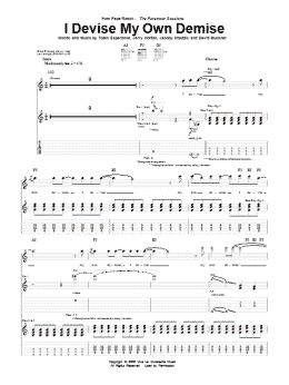 page one of I Devise My Own Demise (Guitar Tab)
