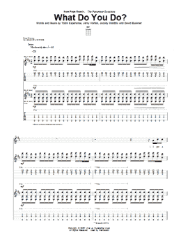 page one of What Do You Do? (Guitar Tab)