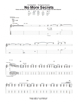 page one of No More Secrets (Guitar Tab)