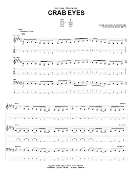 page one of Crab Eyes (Guitar Tab)