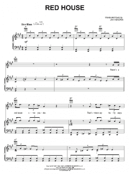 page one of Red House (Piano, Vocal & Guitar Chords (Right-Hand Melody))