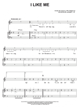 page one of I Like Me (Piano & Vocal)