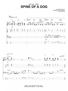 page one of Spine Of A Dog (Guitar Tab)