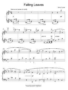 page one of Falling Leaves (Educational Piano)