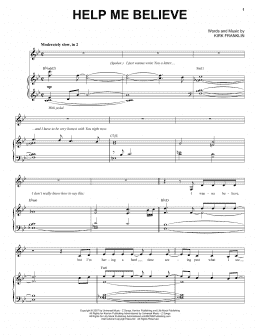 page one of Help Me Believe (Piano & Vocal)