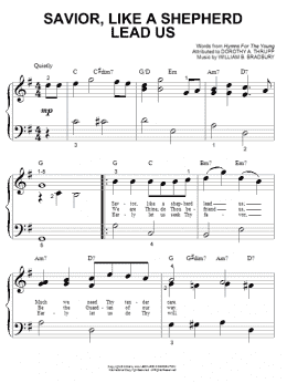 page one of Savior, Like A Shepherd Lead Us (Big Note Piano)