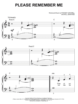 page one of Please Remember Me (Big Note Piano)