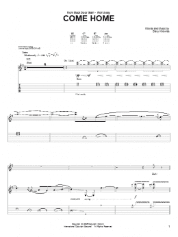 page one of Come Home (Guitar Tab)